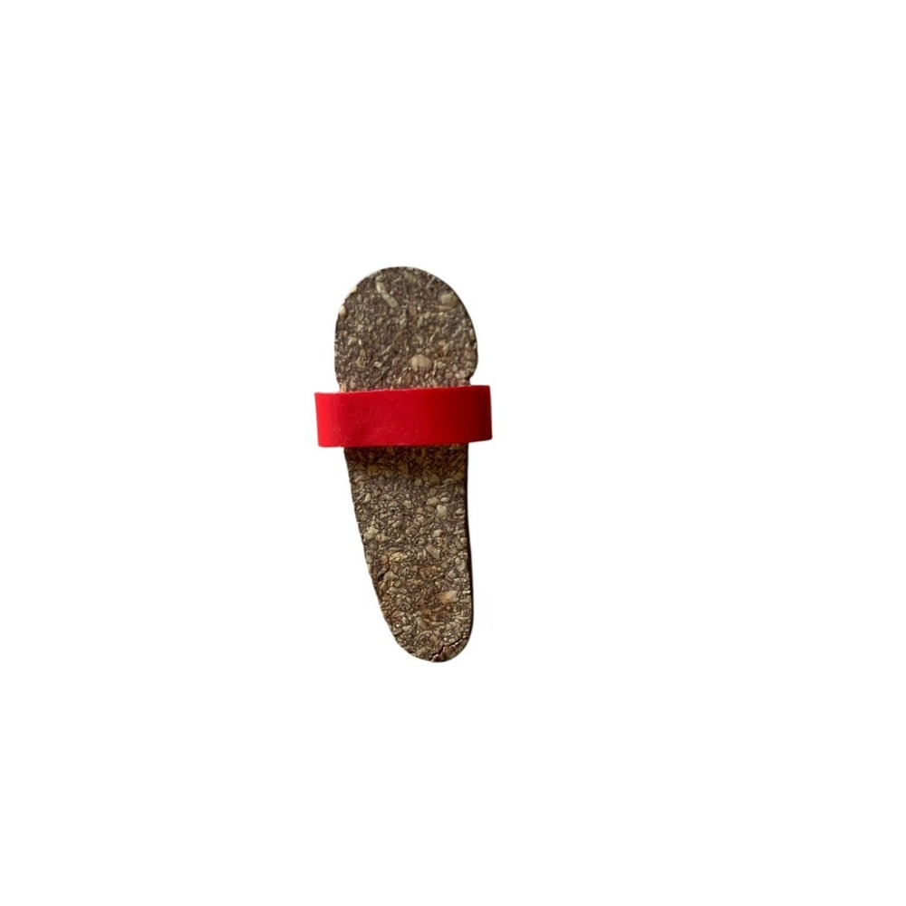 Vtg 1962-68 Barbie Ken #750 Original Red 1 Sandal Strap Not Attached C4